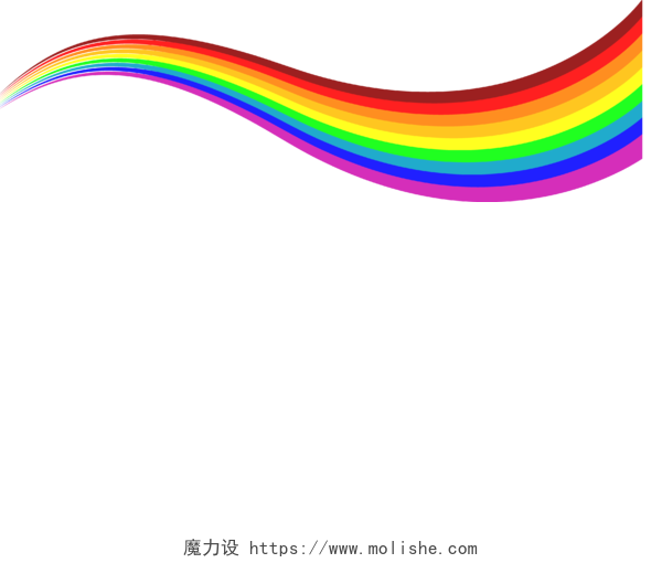 彩虹色炫彩动感线条水波纹素材